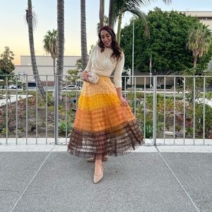 Fall Thanksgiving Tulle Skirt Candy Corn
